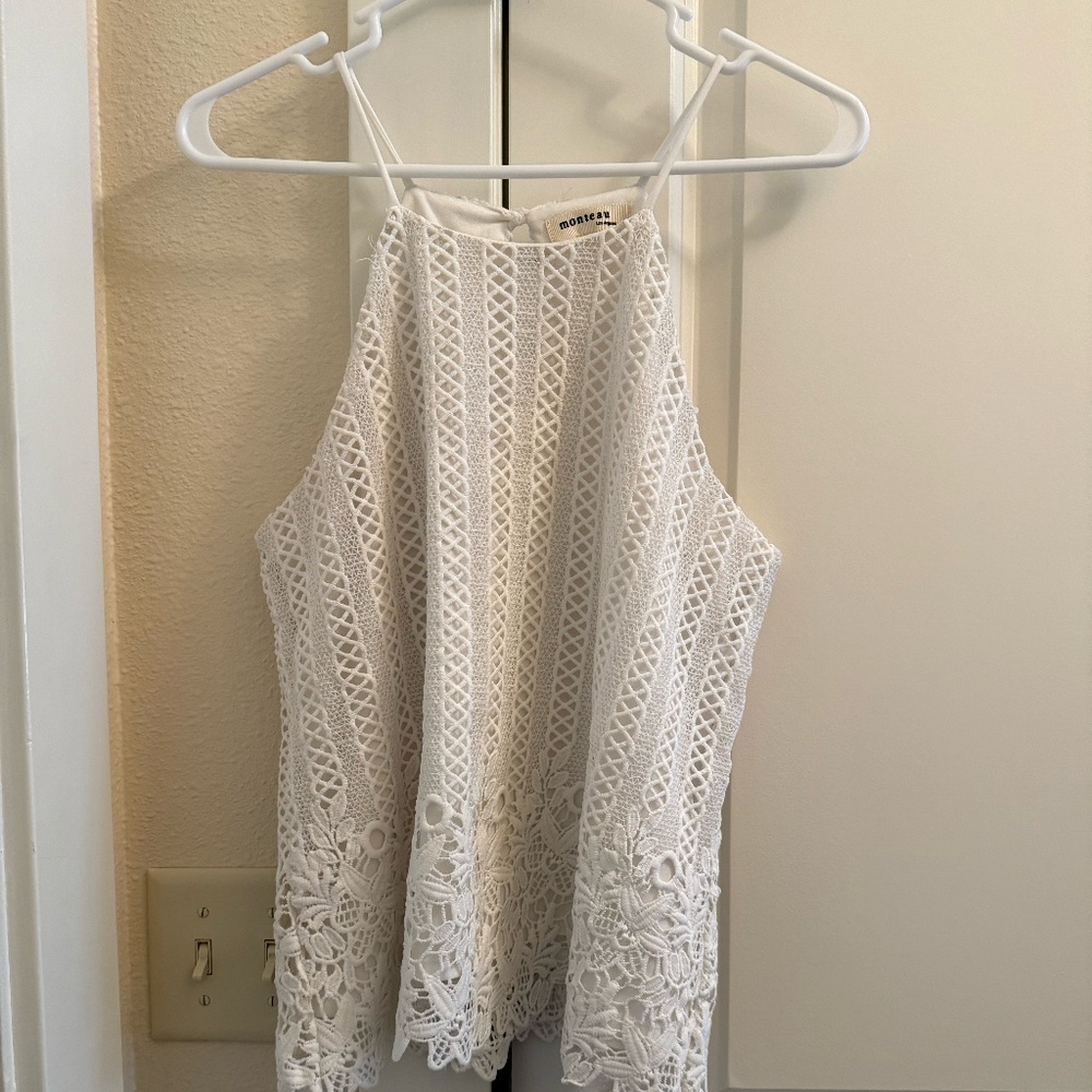 White Halter Top